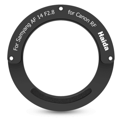 Arandela Haida para usar filtros traseros en el Samyang Samyang AF 14mm F2.8 RF Lens para Canon RF 