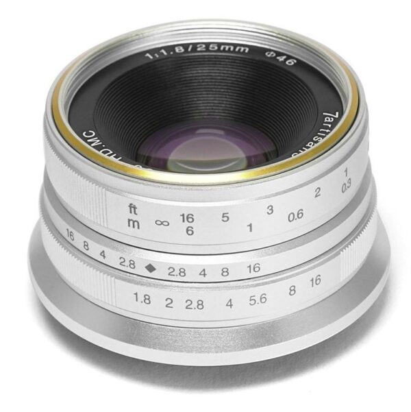 7 Artisans 25mm F1.8 Sony E Mount Silver (APS-C)