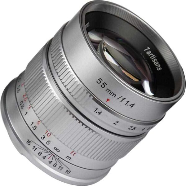 7Artisans 55mm F1.4 Sony E Mount (APS-C) SILVER