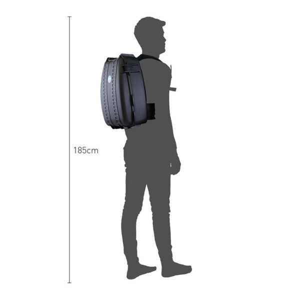 Mochila rígida HPRC3500 vacía color negro/blue bassano - Imagen 2