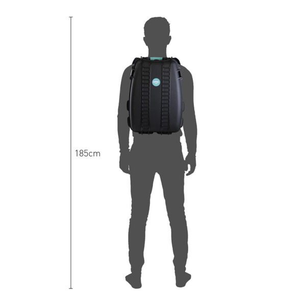 Mochila rígida HPRC3500 vacía color negro/blue bassano - Imagen 3