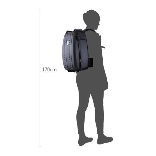 Mochila rígida HPRC3500 negro/blue bassano con espuma - Imagen 4