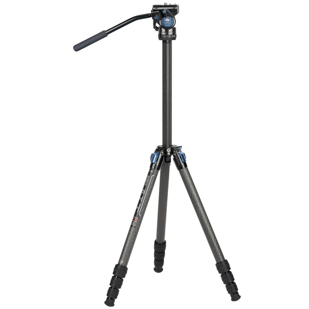 Trípode de fibra de carbono SIRUI Superb Travler ST-124 con VA-5 - Imagen 2