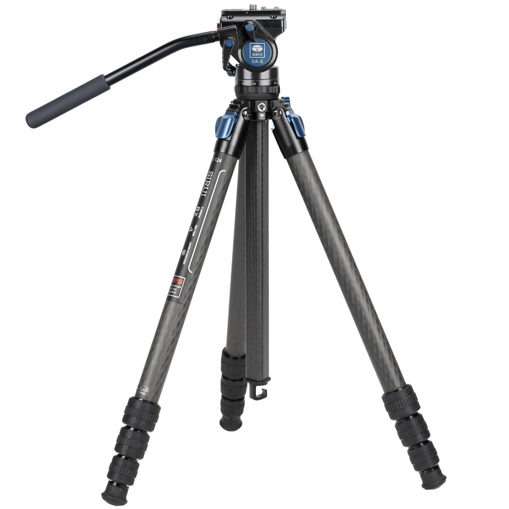 Trípode de fibra de carbono SIRUI Superb Travler ST-124 con VA-5 - Imagen 3