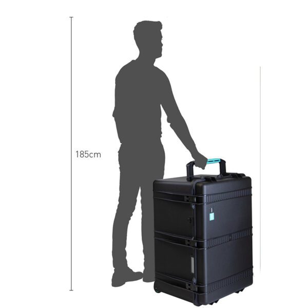 Maleta HPRC2800W con ruedas, vacía, color negro - Imagen 4