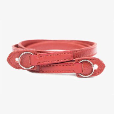 Roma #103 - Correa de piel roja de 95 cm