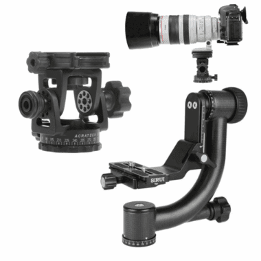 Rótulas tipo Gimbal Acratech, Sirui y Benro
